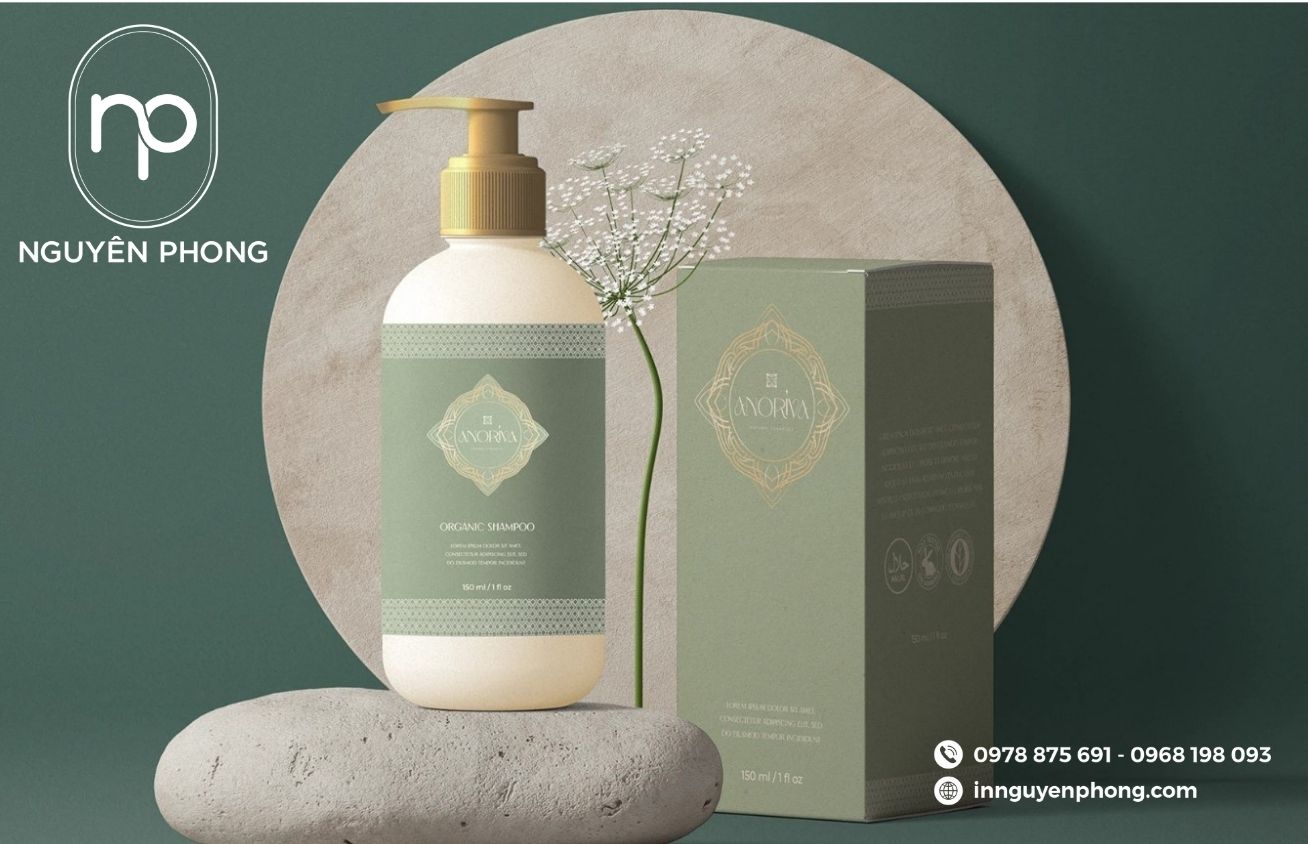 Mẫu hộp giấy đựng dầu gội cao cấp